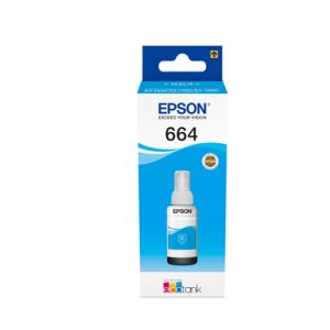 Cartucho / Botella Tinta Epson Ecotank 664 Cian original