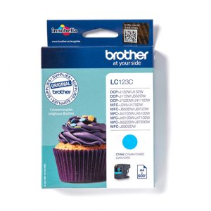 Cartucho de tinta Brother LC123C Cian Original