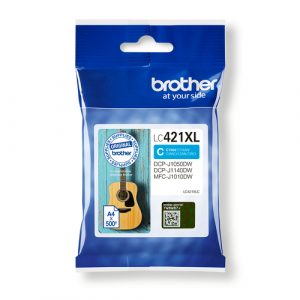 Cartucho de tinta Brother LC421XLC Cian Original XL Alta Capacidad
