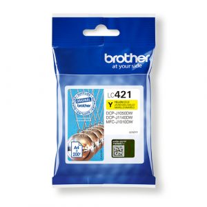Cartucho de tinta Brother LC421Y Amarillo Original