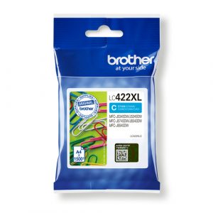 Cartucho de tinta Brother LC422XLC Cian Original XL Alta Capacidad