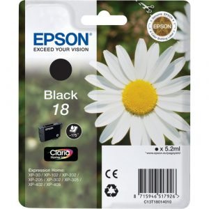 Cartucho de tinta Epson 18 (T1801) negro original