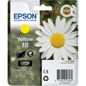 Cartucho de tinta Epson 18 (T1804) amarillo original