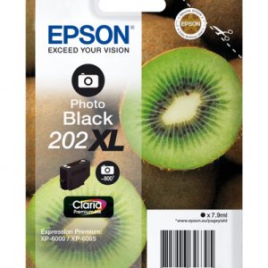 Cartucho de tinta Epson 202 XL negro fotografico original