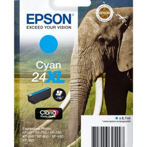 Cartucho de tinta Epson 24 XL (T2432) cian original