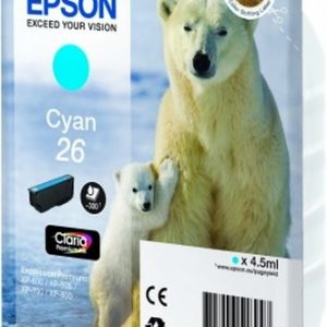 Cartucho de tinta Epson 26 (T2612) cian original