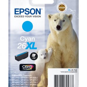 Cartucho de tinta Epson 26 XL (T2632) cian original