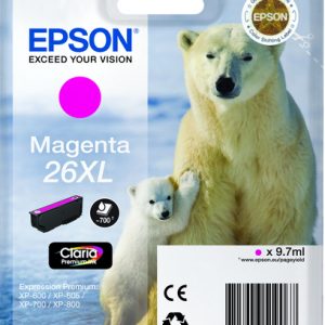 Cartucho de tinta Epson 26 XL (T2633) magenta original