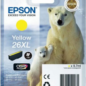 Cartucho de tinta Epson 26 XL (T2634) amarillo original