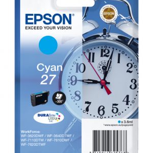 Cartucho de tinta Epson 27 (T2702) cian original