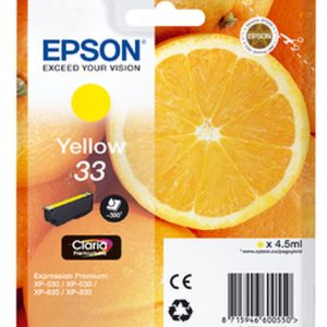 Cartucho de tinta Epson 33 (T3344) amarillo original