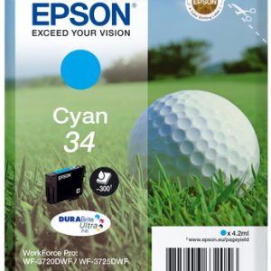 Cartucho de tinta Epson 34 (T3462) cian original
