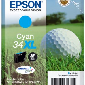 Cartucho de tinta Epson 34 XL (T3472) cian original