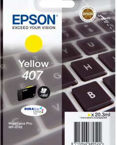 Cartucho de tinta Epson 407L amarillo (XL) original