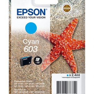 Cartucho de tinta Epson 603 cian original