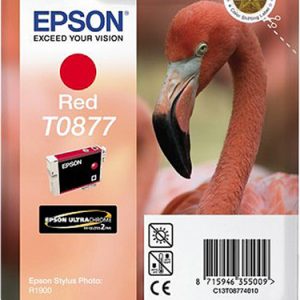 Cartucho de tinta Epson T0877 rojo original