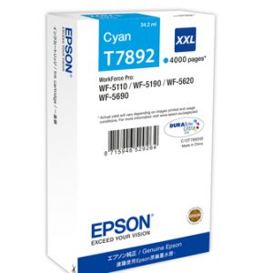 Cartucho de tinta Epson T7892 cian XXL original