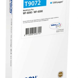 Cartucho de tinta Epson T9072 cian XXL original