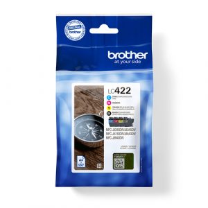 Multipack 4 Cartuchos Tinta Brother LC422 Original