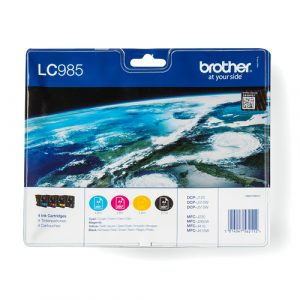 Multipack 4 Cartuchos Tinta Brother LC985 Original