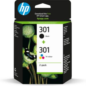 Pack de cartuchos de tinta HP 301 Negro + Tricolor Original